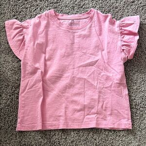 H&M Pink Ruffle Sleeve Tee for Kids